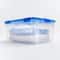 IRIS 15gal. Clear Plastic Storage Boxes with Blue Lid, 4ct.